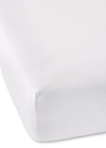 Jersey Comfort Spannbettlaken in weiss | 150x200 cm | 100% Baumwolle | bonprix