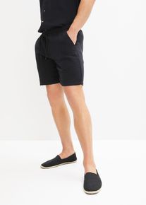 Musselin-Shorts aus reiner Baumwolle Regular Fit in schwarz, Grösse 46, 100% Baumwolle, bonprix