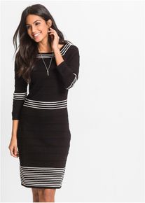 Strickkleid in schwarz, Grösse 32/34 (XS), bonprix
