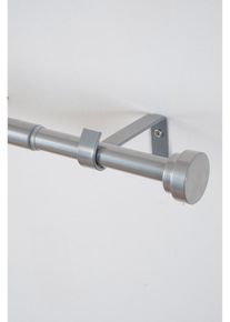 Ausziehbare Gardinenstange mit Endstück in silber | 70-120 cm | bonprix
