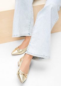 Sling Pumps in beige, Grösse 42, bonprix