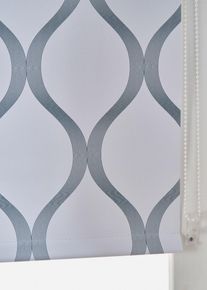 Verdunkelungsrollo mit Grafikdruck in weiss, 150x50 cm, bonprix