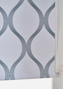 Verdunkelungsrollo mit Grafikdruck in weiss, 150x120 cm, bonprix