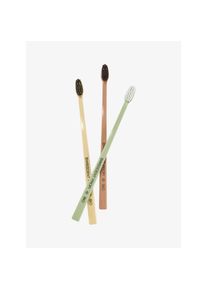 Swissdent Bio Zahnbürste Triopack grün/rosa/gelb