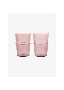 ferm LIVING Glas 2er Set Boya mauve