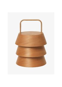 ferm LIVING Portable Lampe Luver braun