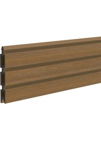 TraumGarten Sichtschutzzaun SYSTEM NEO PLATINUM Einzelprofil teak-braun günstig