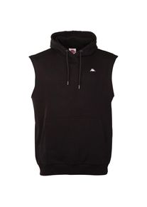 Kappa Hoodie, - ohne Ärmel - ideal für den Sport schwarz L (52/54) caviar Ärmelloses Herren Hooded Sweatshirt von Kappa