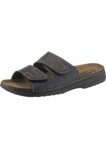 Herren Pantolette mit Lederinnensohle schwarz
