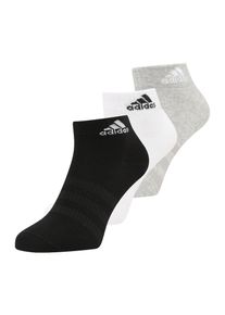 adidas Performance, Femmes Chaussettes de sport 'Thin And Light', gris chiné / noir / blanc