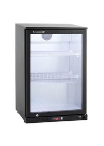 Barkühlschrank ECO 130 schwarz, LED Beleuchtung, unterbaubar | Gastro Kühlschrank