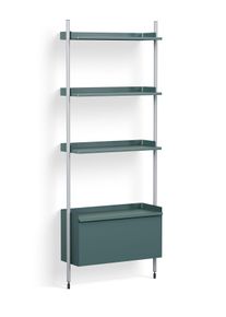Pier System 131 1 Column Regal Hay Stahlblau-Aluminium