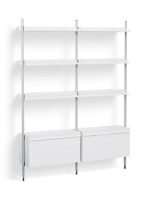 Pier System 132 2 Column Regal Hay Weiß-Aluminium