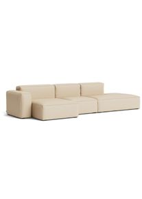 Mags Soft Sofa 3-Sitzer Combination 4 Low Armrest Armlehne links Hay Stoff Hallingdal 220 mit Beige Naht