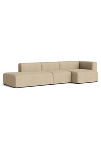 Mags Sofa 3-Sitzer Combination 4 mit Armlehne rechts Hay Stoff Turf Sand
