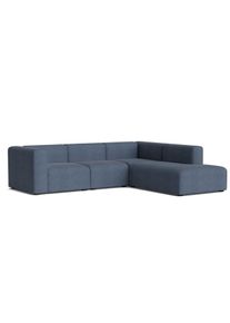 Mags Sofa Corner Combination 2 mit Armlehne rechts Hay Stoff Turf Blau grau