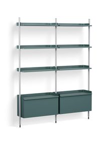 Pier System 132 2 Column Regal Hay Stahlblau-Aluminium