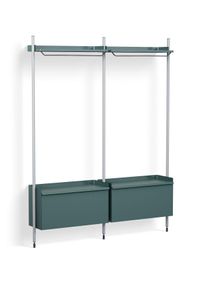 Pier System 133 3 Column Regal Hay Stahlblau-Aluminium