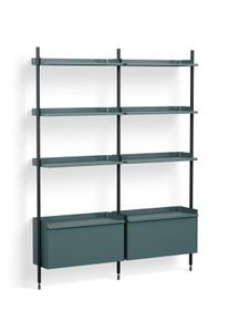 Pier System 132 2 Column Regal Hay Stahlblau-Schwarz