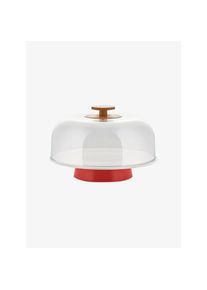 Alessi Tortenplatte Mattina rot