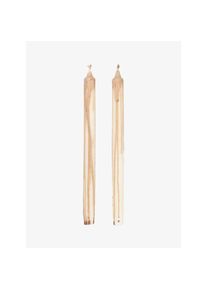 ferm LIVING Stabkerzen 2 tlg. Dryp beige