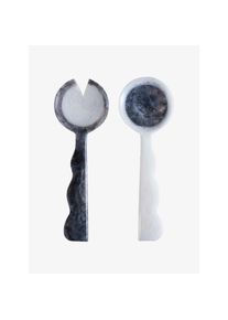 Jonathan Adler Salatbesteck 2tlg Mustique schwarz