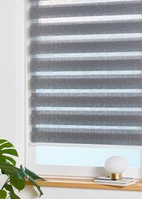 Doppelrollo Jacquard in grau | 150x110 cm | bonprix