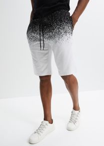 Sweat-Bermuda aus reiner Bio-Baumwolle in weiss, Grösse 56/58 (XL), 100% Baumwolle, bonprix