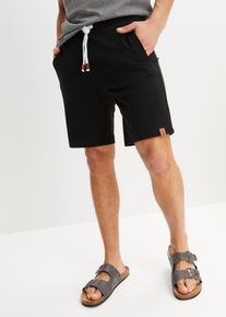 Sweat-Bermuda in schwarz, Grösse 52/54 (L), bonprix