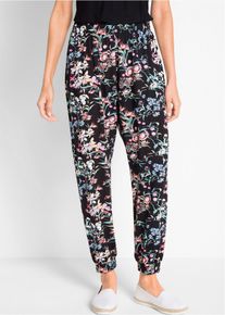Haremshose aus Viskose-Mix in schwarz, Grösse 36/38 (S), bonprix