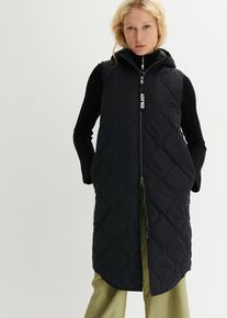 Wattierte Steppweste in schwarz, Grösse 38, bonprix