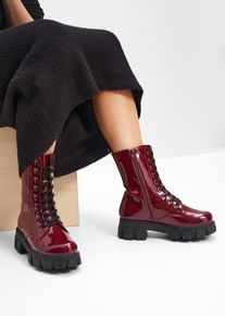 Schnür Boot in rot, Grösse 40, bonprix