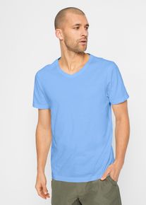 T-Shirt mit V-Ausschnitt (5er Pack) in weiss, Grösse 48/50 (M), 100% Baumwolle, bonprix