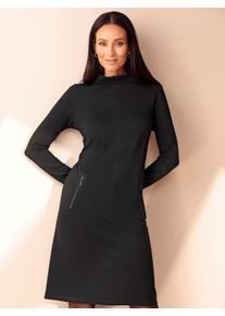 Heine Witt Damen Etuikleid mit Zipper-Taschen, schwarz, Gr&ouml;&szlig;e 44, 76% Polyester, 20% Viskose, 4% Elasthan