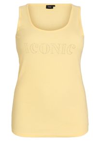 ZIZZI Top 'Evinna' Damen Gr&ouml;&szlig;e XL/XXL hellgelb / silber