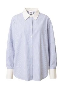 Bella x ABOUT YOU, Femmes Chemisier 'Maria', bleu / blanc