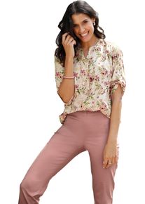 Damen Schlupfbluse ecru-bedruckt