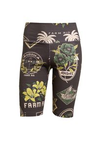 adidas Sportswear Sportshorts 'Adidas x Farm' Damen, creme / limone / smaragd / schwarz, Größe XS