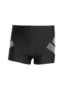 adidas Performance Sportbadeshorts 'Big Bars' Herren, grau / schwarz / weiß, Größe 4