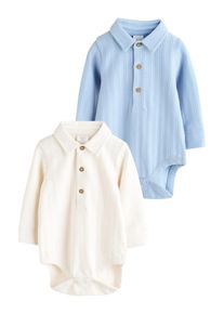 next, Gar&ccedil;ons Barboteuse / body, bleu clair / blanc