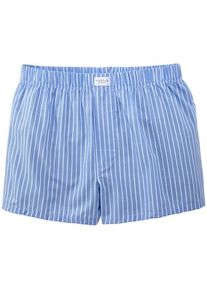 Novila Herren-Boxershorts gewebt Hellbau-Wei&szlig; 60