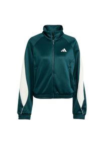 adidas Sportswear Trainingsjacke 'Stadium' Damen, petrol / weiß, Größe L