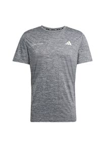 ADIDAS PERFORMANCE, Hommes T-Shirt fonctionnel 'Own The Run', gris chiné / blanc cassé