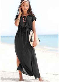 Lascana Witt Damen Strandkleid, schwarz, Größe 34, 100% Viskose