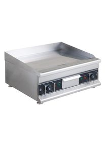 Elektro-Grillplatte Eco 596x398 glatt, verchromt - Tischgerät | Griddleplatte | Plancha Grill | Bratplatte, Gastronomie-Bedarf