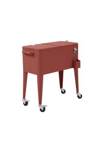 BEST Icy Kühlbox auf Rädern – Terracotta, Gastronomie-Bedarf