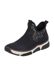 Rieker Stiefelette Damen, azur / smaragd / schwarz / offwhite, Größe 41