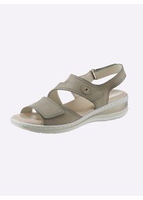 Witt Damen Sandalette, schilf, Größe 37, 100% Veloursleder