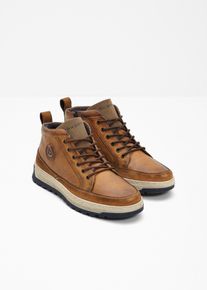 Bugatti Schnür Boot aus Leder in braun, Grösse 40, bonprix