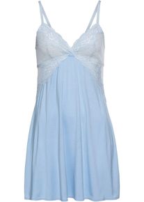 Negligé aus Viskose in blau, Grösse 36/38 (S), bonprix